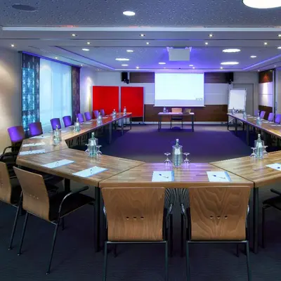 Der Geschäftsbereich oder Konferenzraum in der Unterkunft Hotel Monika