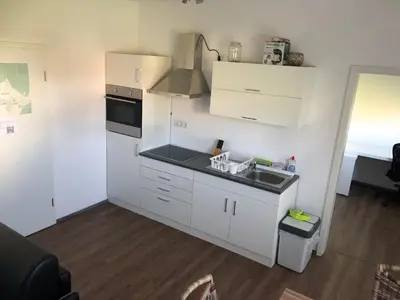 Küche/Küchenzeile in der Unterkunft Ferienwohnung Janson