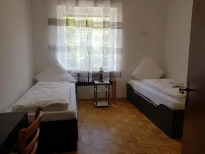 Ein Bett oder Betten in einem Zimmer der Unterkunft Landgasthaus Klosterhof