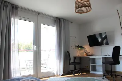TV/Unterhaltungsangebot in der Unterkunft Apartment Sudermann