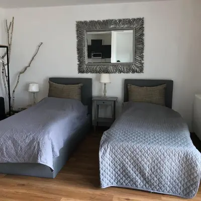 Ein Bett oder Betten in einem Zimmer der Unterkunft Apartment Sudermann