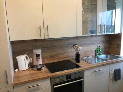 Küche/Küchenzeile in der Unterkunft Apartment Mainz-Bretzenheim