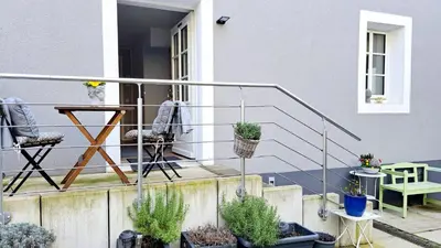 Ein Balkon oder eine Terrasse in der Unterkunft Ferienwohnung Rauch