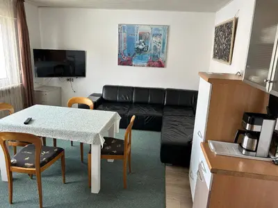 Küche/Küchenzeile in der Unterkunft Apartment am Rathaus 3SZ