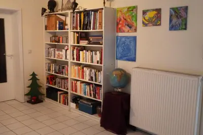 Die Bibliothek in der Ferienwohnung