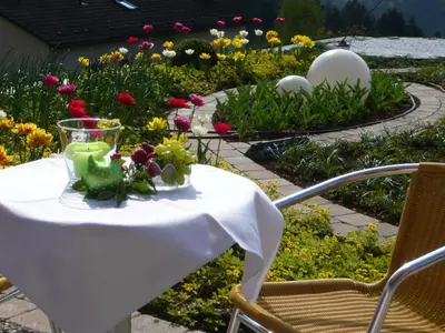 Ein Garten an der Unterkunft Hochwald Hotel & Apartment