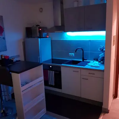 Küche/Küchenzeile in der Unterkunft Apartment Kornwestheim