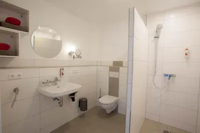 Ein Badezimmer in der Unterkunft Wein & Bett Weihbrecht