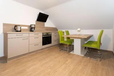 Küche/Küchenzeile in der Unterkunft Gästezimmer - Ferienwohnung 2 - Brauhaus Dürr