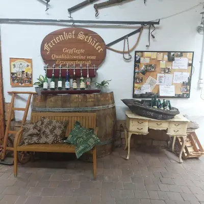 Lounge oder Bar in der Unterkunft Ferienweingut Schäfer