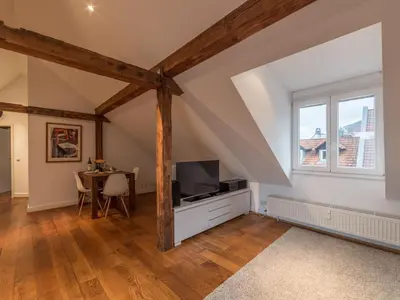 Ein Sitzbereich in der Unterkunft Zweite Heimat Heidelberg