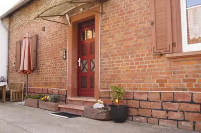 Eine Fassade oder ein Eingang zu Ferienhaus Gerlach