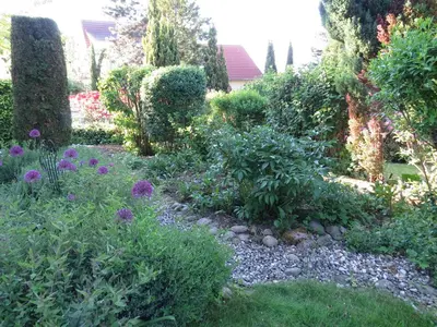 Ein Garten an der Unterkunft Annettes Ferienwohnung
