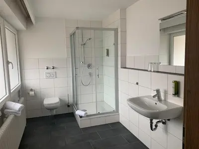 Ein Badezimmer in der Unterkunft Forsthof