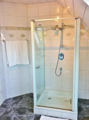 Ein Badezimmer in der Unterkunft Ferienwohnung Grün