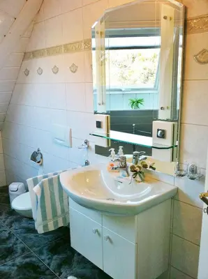 Ein Badezimmer in der Unterkunft Ferienwohnung Grün