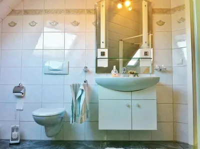 Ein Badezimmer in der Unterkunft Ferienwohnung Grün