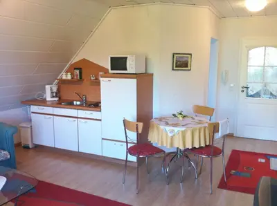 Küche/Küchenzeile in der Unterkunft Ferienwohnung Grün