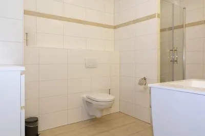 Ein Badezimmer in der Unterkunft Zimmervermietung Dietzenbach