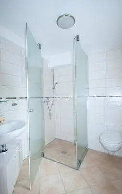 Ein Badezimmer in der Unterkunft Ottilienhof