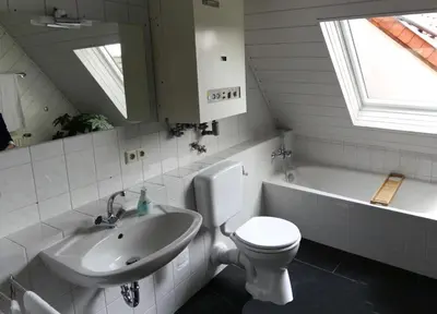 Ein Badezimmer in der Unterkunft Ferienwohnung Bildgasse