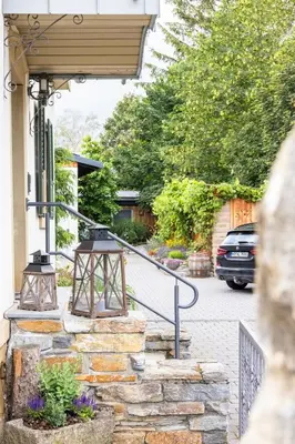 Ein Garten an der Unterkunft Heimatlodge