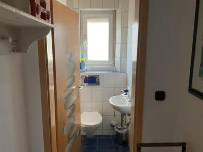 Ein Badezimmer in der Unterkunft Ferienwohnung Bayrisch Nizza