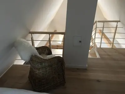 Ein Sitzbereich in der Unterkunft Christmann's Cottage