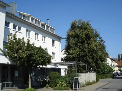 Das Gebäude in dem sich das Hotel befindet
