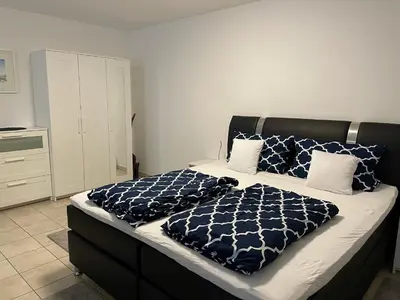 Ein Bett oder Betten in einem Zimmer der Unterkunft Ferienwohnung Casa Mia