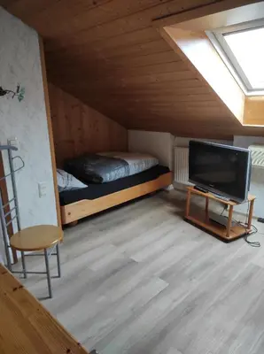 TV/Unterhaltungsangebot in der Unterkunft Ferienwohnung Gartenblick