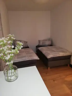 Ein Bett oder Betten in einem Zimmer der Unterkunft Apartement “Heckeresje“