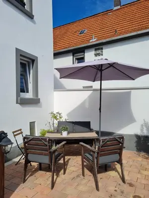 Ein Patio oder anderer Außenbereich in der Unterkunft Apartement “Heckeresje“