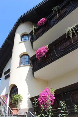 Ein Balkon oder eine Terrasse in der Unterkunft Pension Haus Erika