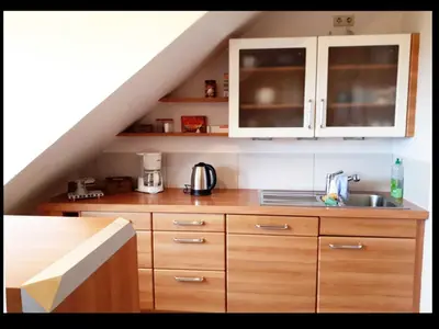 Küche/Küchenzeile in der Unterkunft Ferienwohnung Farrenkopf