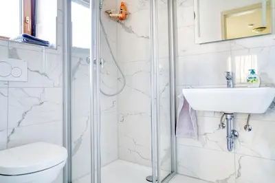 Ein Badezimmer in der Unterkunft Gästehaus Weingut Politschek