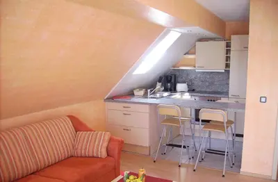 Küche/Küchenzeile in der Unterkunft Ferienwohnung Edelbrenner