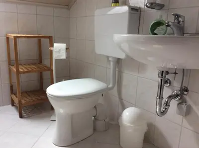 Ein Badezimmer in der Unterkunft Ferienwohnung Heddesheim
