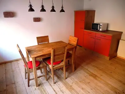 Küche/Küchenzeile in der Unterkunft Ferienhaus In der Erlebach