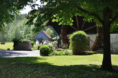 Ein Garten an der Unterkunft Landgasthof Geiersmühle