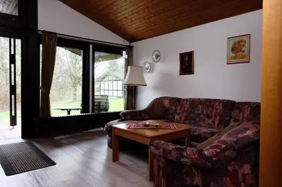 Ein Sitzbereich in der Unterkunft Robinson Crusoe