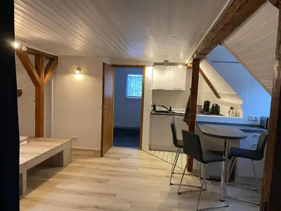 Küche/Küchenzeile in der Unterkunft Großherzögliches Jägerhaus