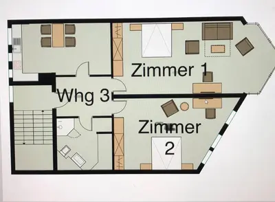 Grundriss der Unterkunft 3 Apartments Am Wambolter Hof 3
