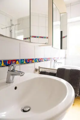 Ein Badezimmer in der Unterkunft Ferienwohnung Casa Rossa