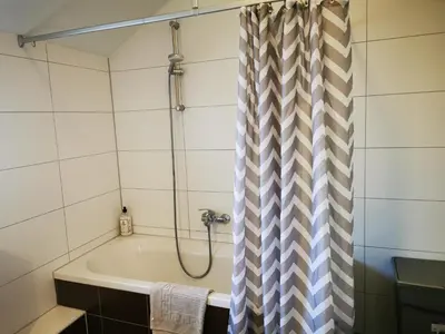 Ein Badezimmer in der Unterkunft Ferienwohnung am Waldpfad