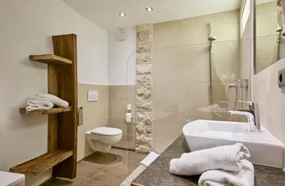 Ein Badezimmer in der Unterkunft Gasthof Zum Lam