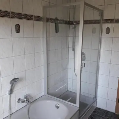 Ein Badezimmer in der Unterkunft holydayhome FeWo Schwarz