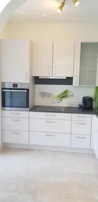 Küche/Küchenzeile in der Unterkunft Ferienwohnung Wendel