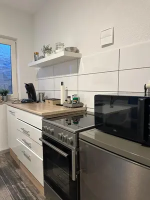 Küche/Küchenzeile in der Unterkunft Ferienwohnung am Berg
