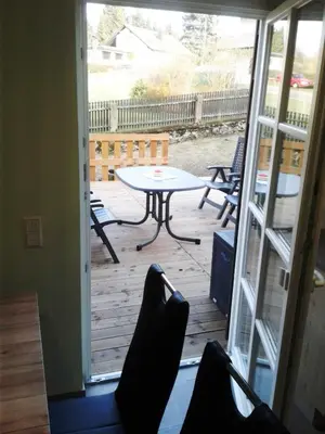 Ein Balkon oder eine Terrasse in der Unterkunft Kreuzdellenhof - Ferienwohnung
